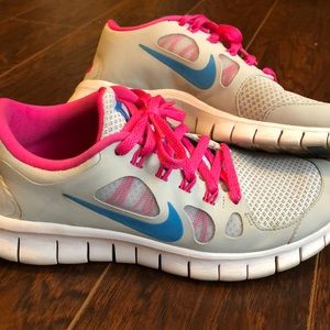 Girls Nike Free 5.0 Sneakers Size 5